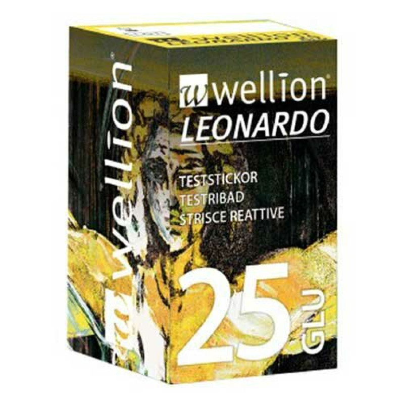 WELLION LEONARDO STRIPS 25 strisce glicemia