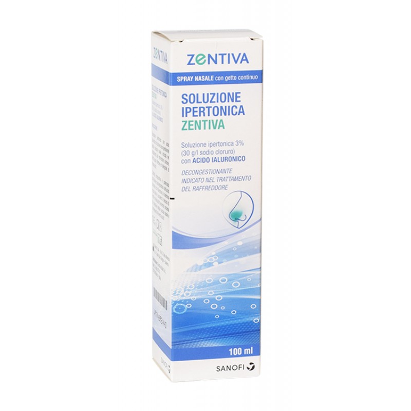 Sanofi Zentiva Soluzione Ipertonica 3% con acido ialuronico 100ml
