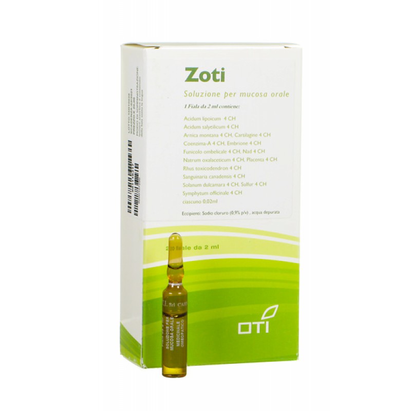 Oti ZOti Composto Medicinale Omeopatico 20 Fiale Fisiologiche 2 ml