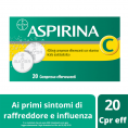 Aspirina C - 400 mg di Acido Acetilsalicilico + 240 mg di Vitamina C - 20 compresse effervescenti
