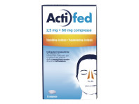 Actifed 2,5 Mg 12 Compresse Congestione Nasale E Raffreddore
