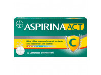 Aspirina Act C Antinfiammatorio E Antidolorifico Per Febbre E Sintomi Influenzali Con Vitamina C 10 Compresse Effervescenti 