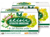 Elisir Depurativo Ambrosiano Le 20 Buone Erbe Integratore Intestinale 20 Compresse