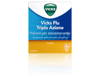 Vicks Flu Tripla Azione Polvere Paracetamolo Influenza 10 Buste