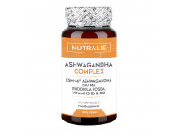 Nutralie Ashwagandha KSM-66 con Vitamina B6 + B12 e Rodiola Ansia 60 Capsule