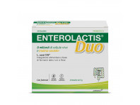 Enterolactis Duo, Integratore Alimentare Con Fermenti Lattici, Probiotici L,casei Dg, 8 Miliardi Cellule Vive, Con Fruttosio, Senza Glutine E Lattosio, 20 Bustine
