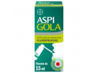 Aspi Gola Spray, per la gola infiammata, con 0,25% di Flurbiprofene, contro Faringite e Mal di gola, al fresco aroma di menta, Flacone da 15 ml