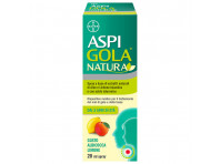 Aspi Gola Natura Spray, Con Estratti Naturali Di Aloe, Acido Ialuronico E Lichene Islandico, Contro Mal Di Gola E Tosse Associata, Gusto Albicocca E Limone Flacone Da 20ml -scadenza Maggio 2025
