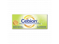 Cebion Effervescente Senza Zucchero - Integratore di Vitamina C - gusto arancia - 10 compresse