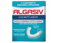 Algasiv - Adesivo Per Protesi Dentaria Inferiore - 15 Cuscinetti