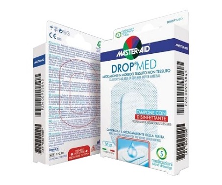 Master Aid DROP MED medicazione in morbido tessuto non tessuto 5 pezzi 10x8 cm