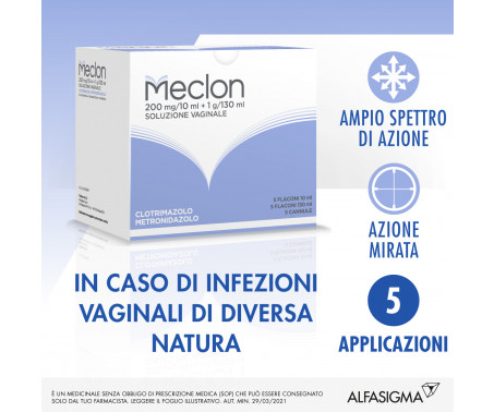 Meclon Lavanda Vaginale 5flaconi10mL+5 flaconi130mL+5cannule