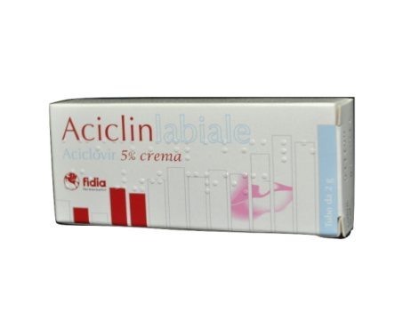 Aciclinlabiale Crema 5% Aciclovir Herpes Tubo 2 g