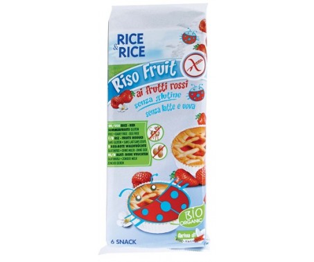 Rice&Rice Riso Fruit Merendina Ai Frutti Rossi Senza Glutine 6x33 g