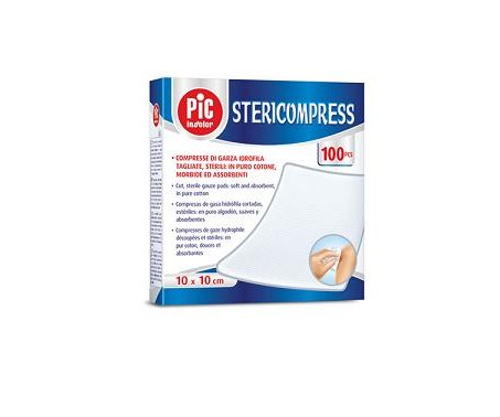 Pic Stericompress Garze Sterili 10x10 cm - 100 Pezzi