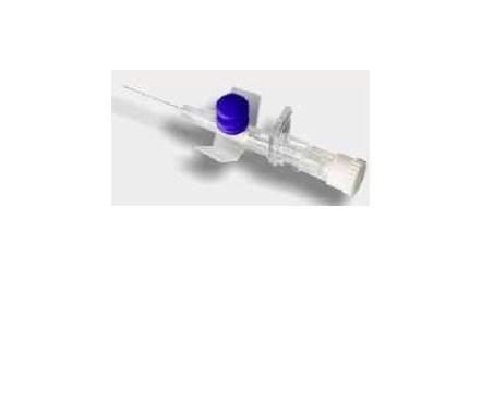 PB Pharma Ago Cannula 16G Intravenoso A 2 Vie Con Alette Grigie