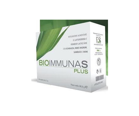 Bioimmunas Plus Integratore Difese Immunitarie 24 Bustine