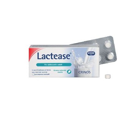 Lactease Integratore Alimentare Intolleranza Al Lattosio 30 Compresse Masticabili