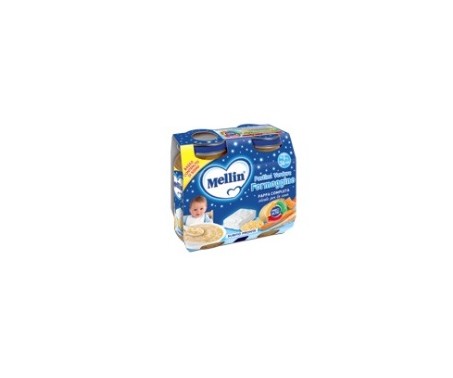 Mellin Pappa Completa Pastina Verdure E Formaggino 2 x 200 g