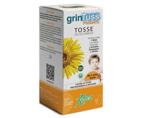 Grintuss Pediatric - Sciroppo per tosse secca o grassa 180 g - DISPOSITIVO MEDICO Classe II a