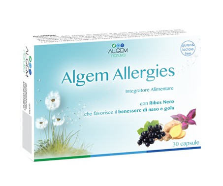 Algem Allergies Integratore Benessere di Naso e Gola 30 Capsule