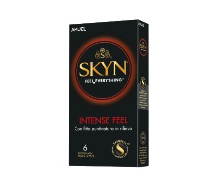 Ansell Akuel Skin Intense Feel Profilattico In Poliisoprene 6 Pezzi