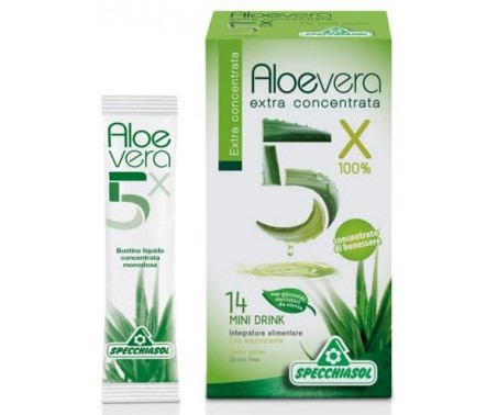 Specchiasol Aloe 5x Extra Concentrata Integratore Depurativo 14 Bustine