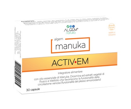 Algem Manuka Activ-EM Integratore Per Emorroidi 30 Capsule