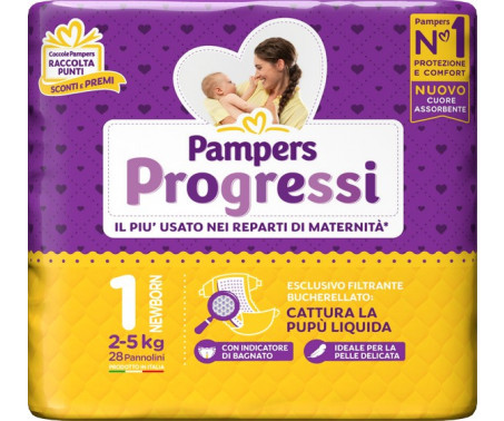Pannolini Pampers Premium Taglia 1 - 180 Pz Per Neonati 2-5 Kg Protezione Pelle Sensibile - Foto 11