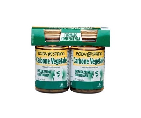 Body Spring Carbone Vegetale Integratore 2x50 Capsule