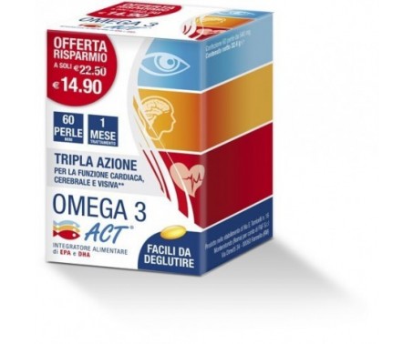 Omega 3 Act Integratore 60 Perle