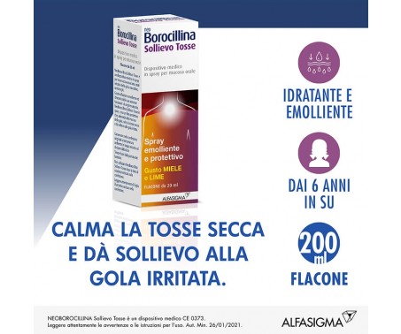 Neoborocillina Sollievo Tosse Spray Emolliente e Protettivo 20 ml