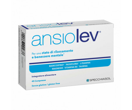 Specchiasol Ansiolev Integratore Per il Riposo Notturno 45 Compresse Nuova Formula