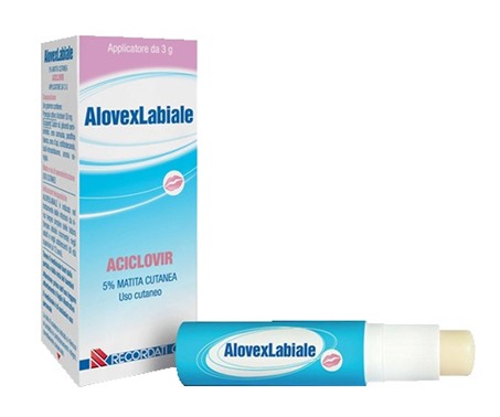 AlovexLabiale Matita Cutanea 5% Aciclovir Herpes 3g