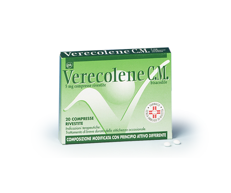 Verecolene C.M. 5mg Bisacodile Stitichezza Occasionale 20 Compresse Rivestite