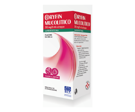 Coryfin Mucolitico Sciroppo 250 mg/5 ml Carbocisteina 200 ml