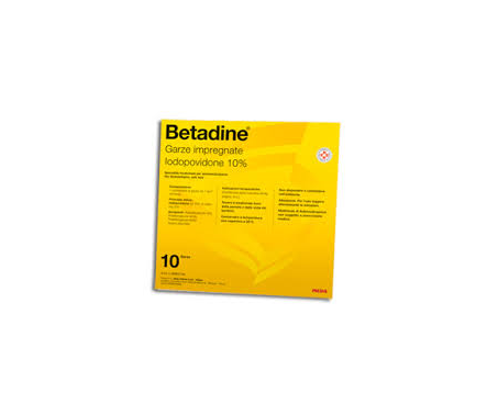 Betadine 10% - 10 Garze Impregnate 10x10