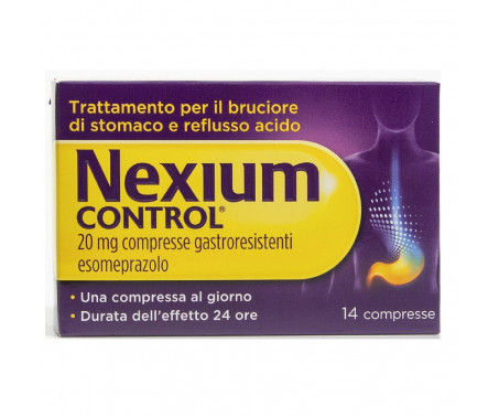 Nexium CONTROL Antiacido per Bruciore di Stomaco e Reflusso Esomeprazolo 14 Compresse