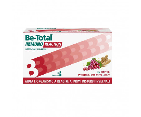 Be-Total Immuno Reaction Integratore Alimentare Difese Immunitarie Vitamina C 8 Flaconcini