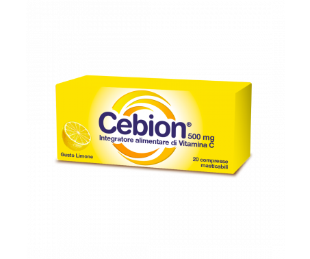 Cebion Limone Integratore di Vitamina C 20 Compresse Masticabili