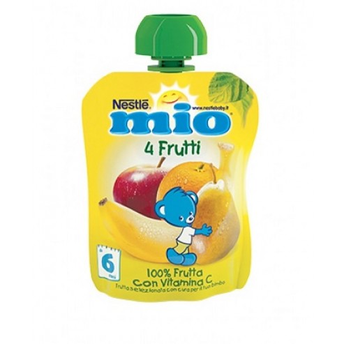 HiPP Integratore di frutta BIO 100% frutta mela, pesca, frutti di