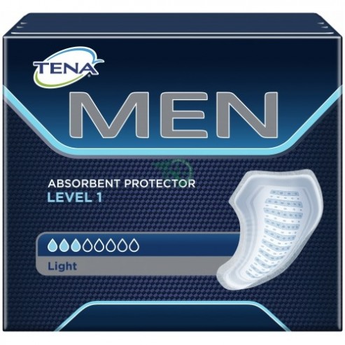 TENA MEN livello di protezione 1, Pacco Scorta Mensile - Protezioni  assorbenti per perdite urinarie maschili, discreti e confortevoli, Level 1,  8 conf. x 12 pezzi : : Salute e cura della persona