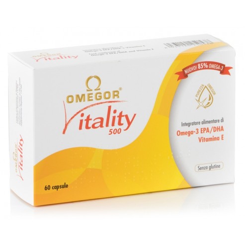 Omegor Vitality 500 - Integratore per cuore e circolazione - 60 capsule |  Farmasave.it